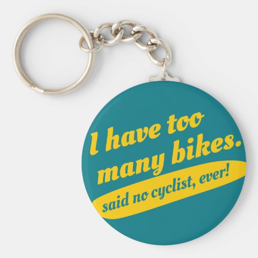 Funny Cycling Sleutelhanger. Cyclist Bike Gift Sleutelhanger (Voorkant)