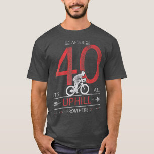Funny Cyclist Gift 40 jaar oud 40th Birthday T-shirt