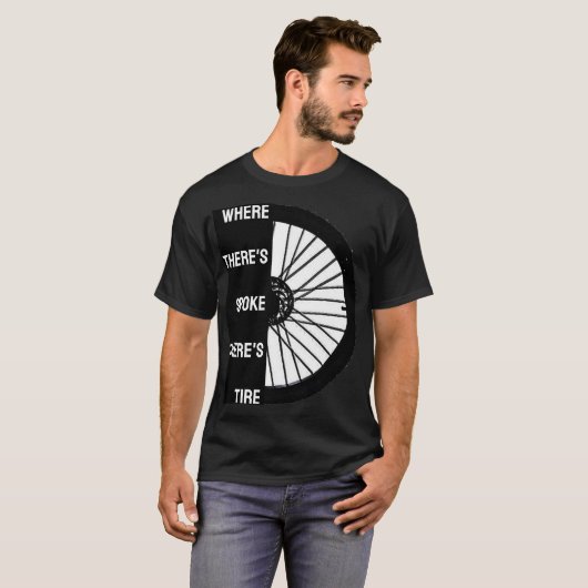 Funny Cyclist T-shirt (Voorkant volledig)