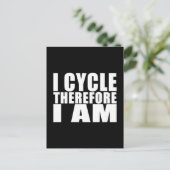 Funny Cyclists citeert jokes : Ik cycli daarom I Briefkaart (Staand voorkant)
