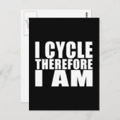 Funny Cyclists citeert jokes : Ik cycli daarom I Briefkaart (Voorkant / Achterkant)