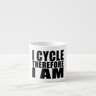 Funny Cyclists citeert jokes : Ik cycli daarom I Espresso Kop