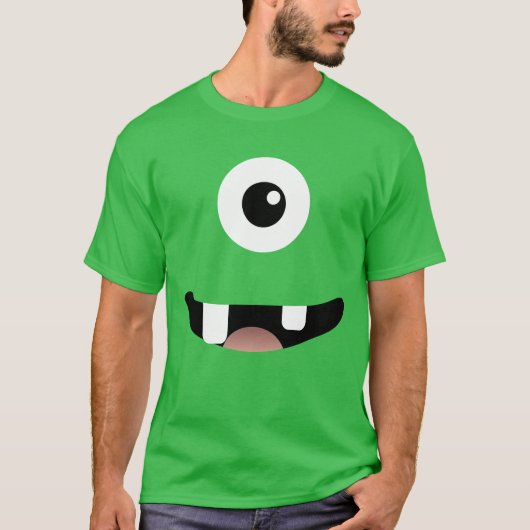 Funny Cyclops One-Eyed Monster Halloween Costume T-shirt (Voorkant)