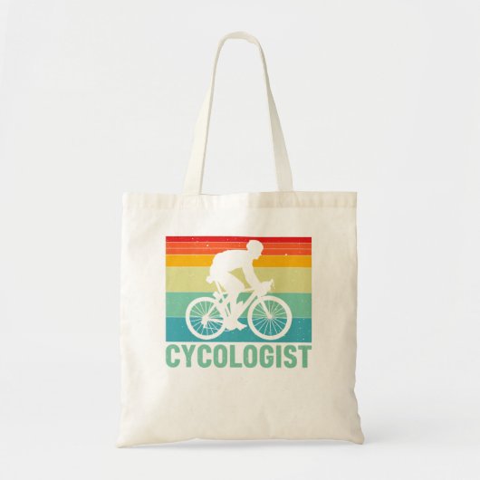 Funny Cycoloog Biking Psychology Cycling Premium Tote Bag (Voorkant)