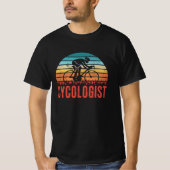Funny Cycoloog Cyclist Cyclist Cadeft T-shirt (Voorkant)