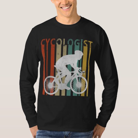 Funny Cycoloog Cyclist Road Bike Novelty Bicycle T-shirt (Voorkant)