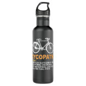 Funny Cycopath Design for Cyclists Waterfles (Voorkant)