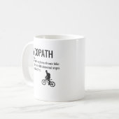 Funny Cycopath Noun Design Dictionary Definition Koffiemok (Voorkant links)