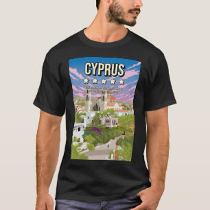 Funny Cyprus 5-sterren Review Travel Poster T-shirt