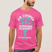 Funny D B Cooper Db Cooper Skydiving Academy T-shirt (Voorkant)