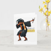 Funny Dabbing Afstuderen Afstudeerder CL van 2025  Kaart (Gele Bloem)