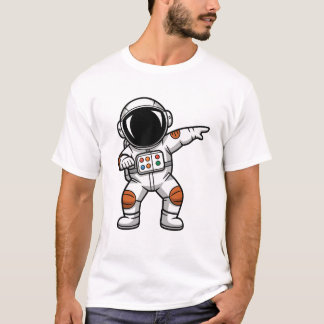 Funny Dabbing Astronaut – Cool Space Cartoon T-shirt