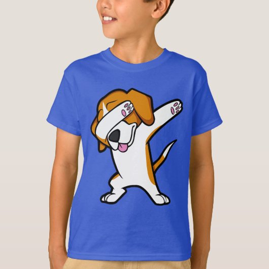 Funny Dabbing Beagle Funny Hip Hop Dance Dab Dog T-shirt (Voorkant)