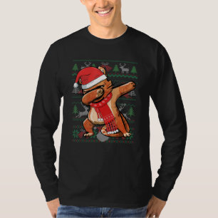 Funny Dabbing Cat Ugly KerstSweater Party Cos. T-shirt