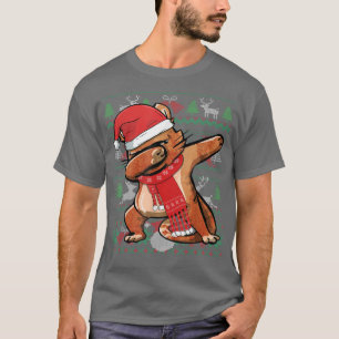 Funny Dabbing Cat Ugly KerstSweater Party Cos. T-shirt