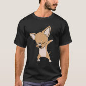Funny Dabbing Chihuahua Short Hazard Dog Dab Dance T-shirt (Voorkant)