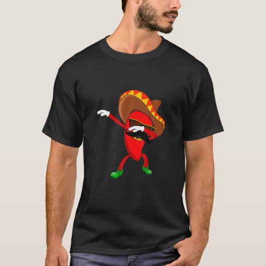 Funny Dabbing Chili Mexican Pepper Dab Gift Cute M T-shirt (Voorkant)