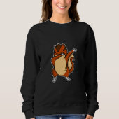 Funny Dabbing Chipmunk Dab Dance Cool Squirrel Trui (Voorkant)