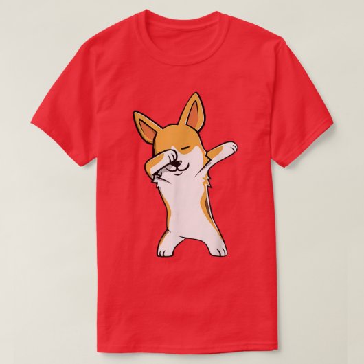 Funny Dabbing Corgi dog Dab Dance T-Shirt (Design voorkant)