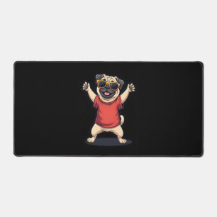 Funny Dabbing Dab Pug Dog Pets Dance Animal Puppy Bureaumat