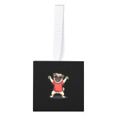 Funny Dabbing Dab Pug Dog Pets Dance Animal Puppy  Decoratie (Voorkant)