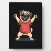Funny Dabbing Dab Pug Dog Pets Dance Animal Puppy Fotoplaat (voorkant)
