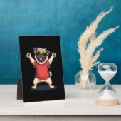 Funny Dabbing Dab Pug Dog Pets Dance Animal Puppy Fotoplaat (Zijkant)