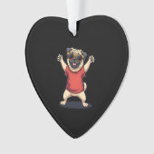 Funny Dabbing Dab Pug Dog Pets Dance Animal Puppy  Ornament (voorkant)