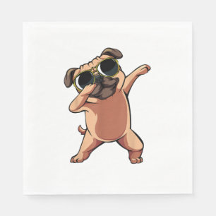 Funny Dabbing Dab Pug Dog Pets Dance Animal Puppy Servet