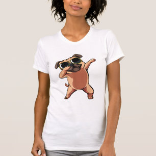 Funny Dabbing Dab Pug Dog Pets Dance Animal Puppy T-shirt