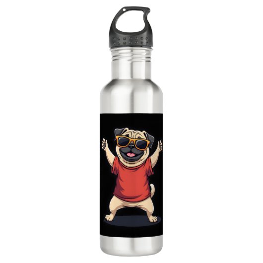 Funny Dabbing Dab Pug Dog Pets Dance Animal Puppy Waterfles (Voorkant)