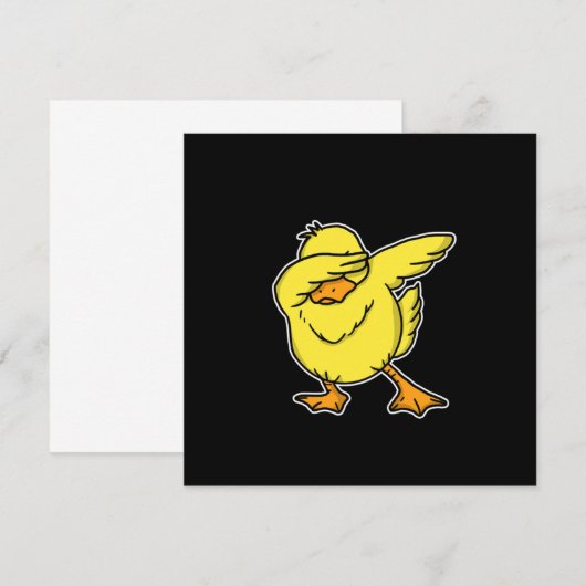 Funny Dabbing Duck Dab Aquatic Bird Lover Gift Kaart (Voorkant / Achterkant)