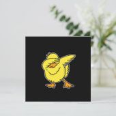 Funny Dabbing Duck Dab Aquatic Bird Lover Gift Kaart (Staand voorkant)