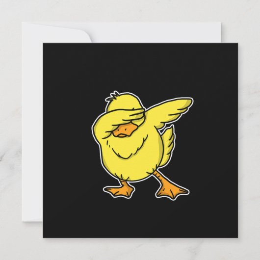 Funny Dabbing Duck Dab Aquatic Bird Lover Gift Kaart (Voorkant)