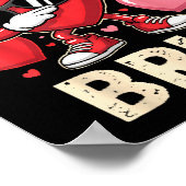 Funny Dabbing Heart 67 Bruh Six Seven Meme Valenti Poster (Hoek)