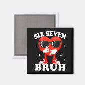 Funny Dabbing Heart Bruh 67 Meme Valentine's Day  Magneet (Voorkant / Achterkant)