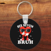 Funny Dabbing Heart Bruh 67 Meme Valentine's Day  Sleutelhanger (Voorkant)