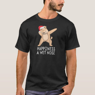 Funny Dabbing Hondenliefhebber citeert Happiness a T-shirt
