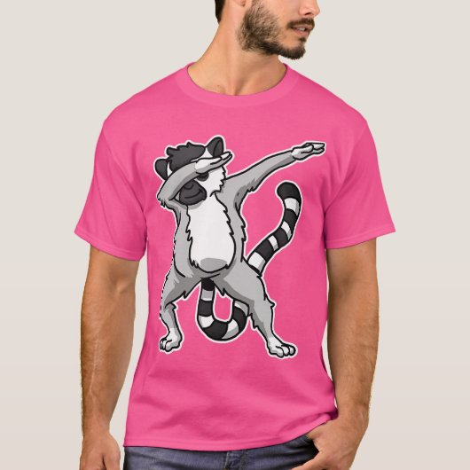 Funny Dabbing Lemur Dab Dance Cool Lemurs Lover T-shirt (Voorkant)