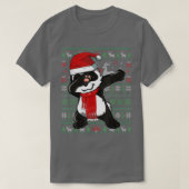 Funny Dabbing Panda Ugly KerstSweater Party C T-shirt (Design voorkant)