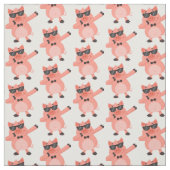 Funny Dabbing Pig Stof (Swatch)