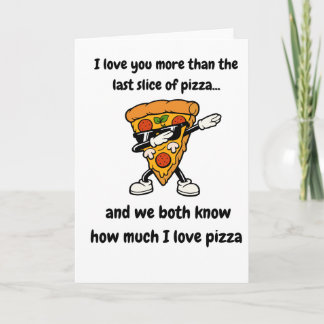 Funny Dabbing Pizza Slice Gift Card & Apparel  Kaart