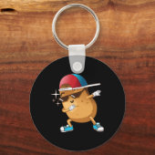 Funny Dabbing Potato Gift Cool Dancing Spuds Hip-h Sleutelhanger (Voorkant)