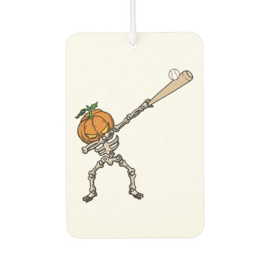 Funny Dabbing Pumpkin Head Baseball Gift Idea Luchtverfrisser (Voorkant)