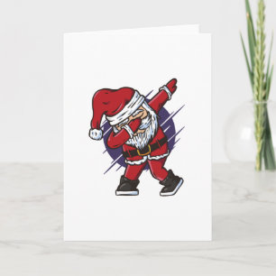 Funny Dabbing Santa Claus Kaart