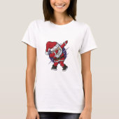 Funny Dabbing Santa Claus T-shirt (Voorkant)