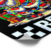 Funny Dabbing Santa Six Seven Bruh Christmas 67 Me Poster (Hoek)