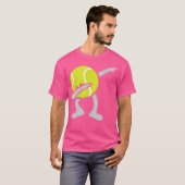 Funny Dabbing Tennis Ball T-shirt (Voorkant volledig)