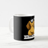 Funny Dachhund dog grappig Gift Idea Koffiemok (Voorkant links)