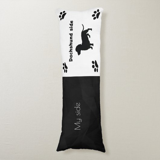 Funny Dachshund Body Pillow Lichaamskussen (Voorkant Verticaal)